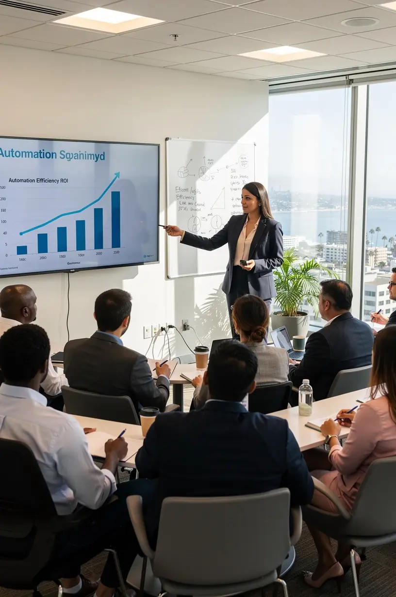 Screenshot of dashboard displaying real-time workflow automation metrics and performance insights.