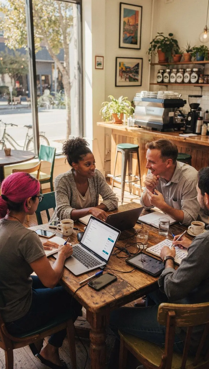 Diagram showing step-by-step process of reducing manual tasks through smart automation technology.