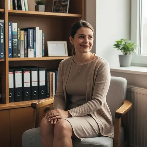 Close-up of hands typing on a laptop with software automation tools displayed on the screen.